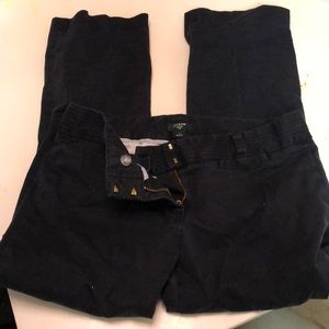 J. Crew Stretch Black Cotton pants
